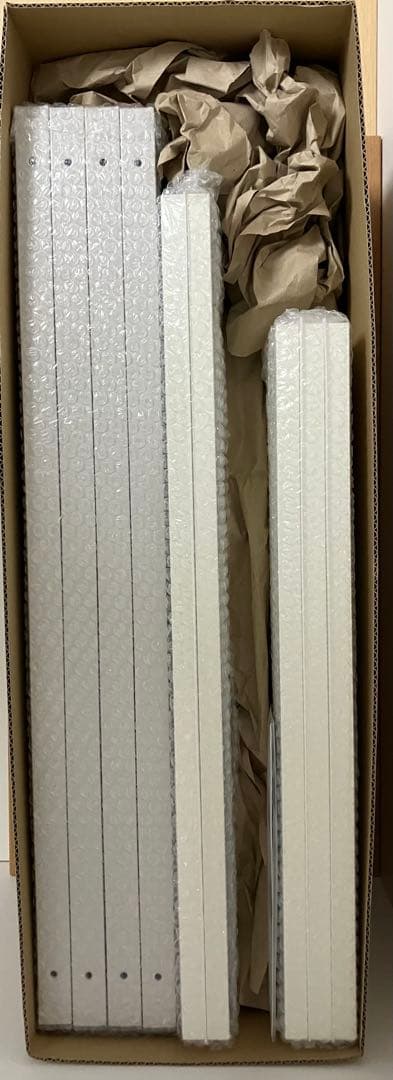 サンワダイレクト デスクサイド　ラック 上下分割　収納　シェルフ ホワイト