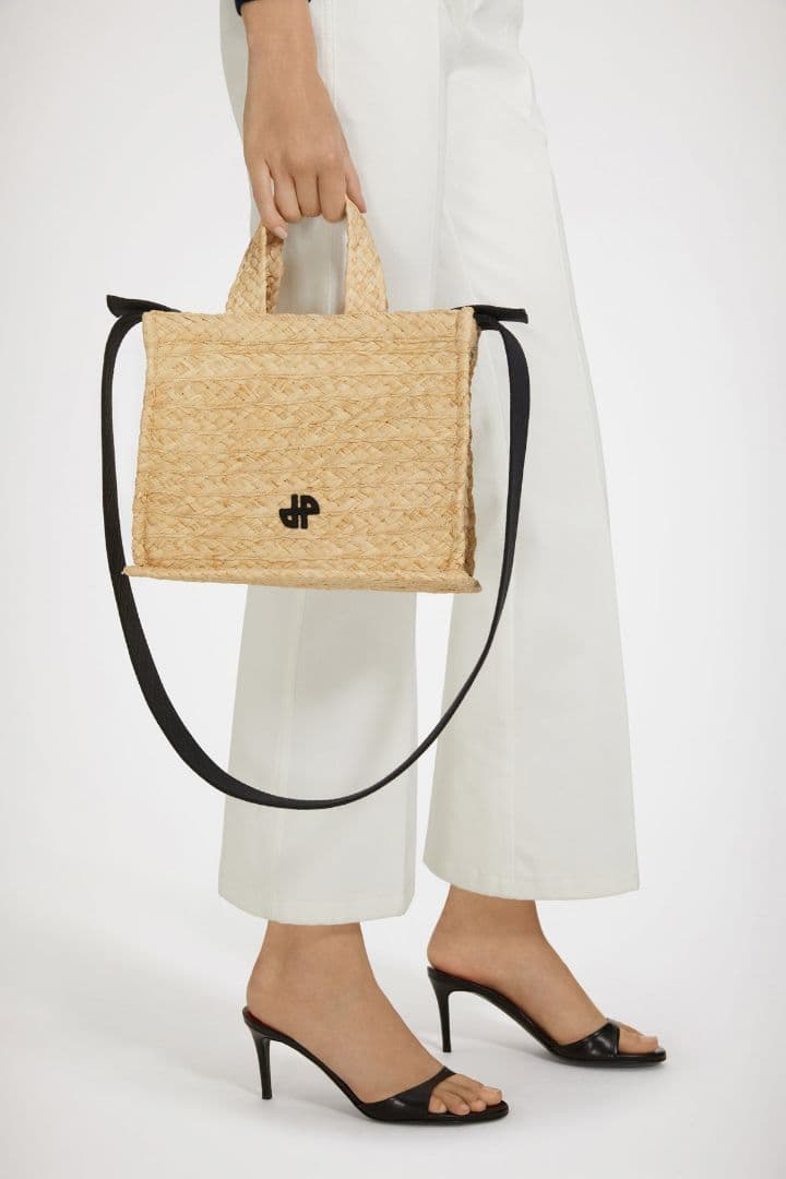 PATOU パトゥ ラフィア JPトートバッグ スモール かご ショルダー
