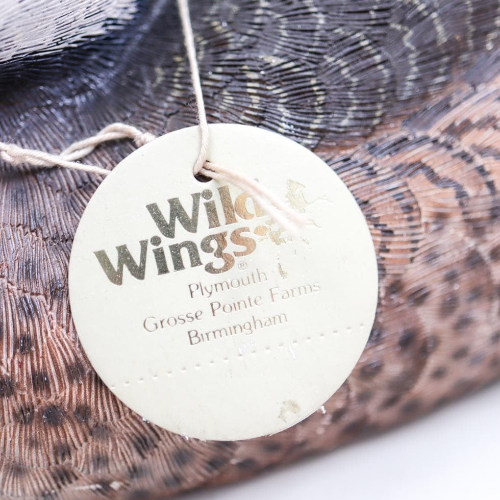 Wild Wings コールドキャスト 手描き彩色 デコイ バードカービング