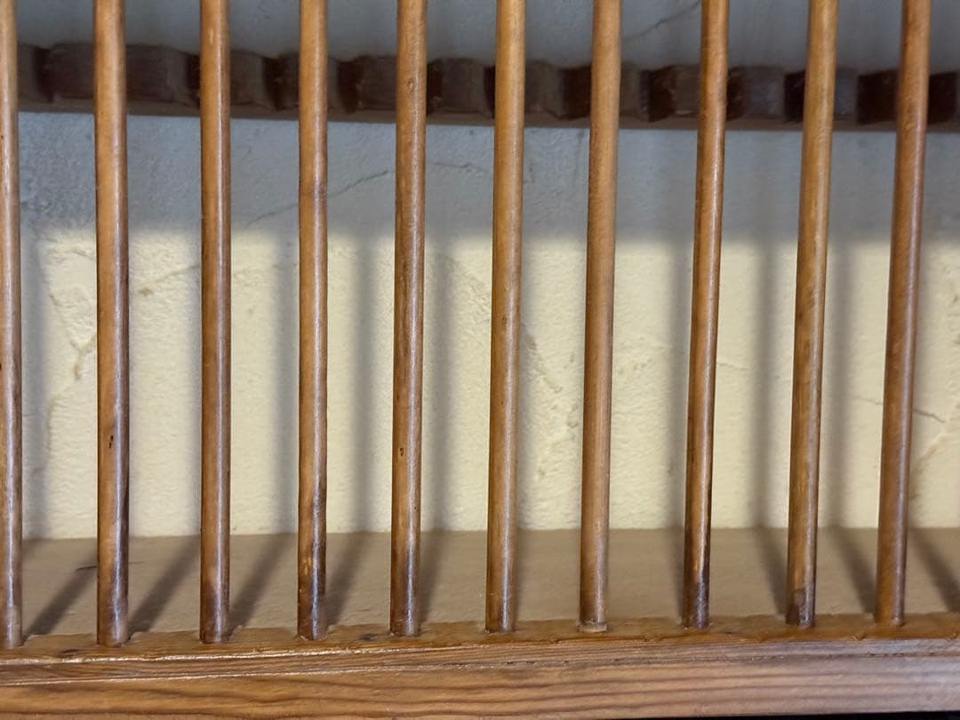 イギリスアンティークオールドパイン　プレートラック