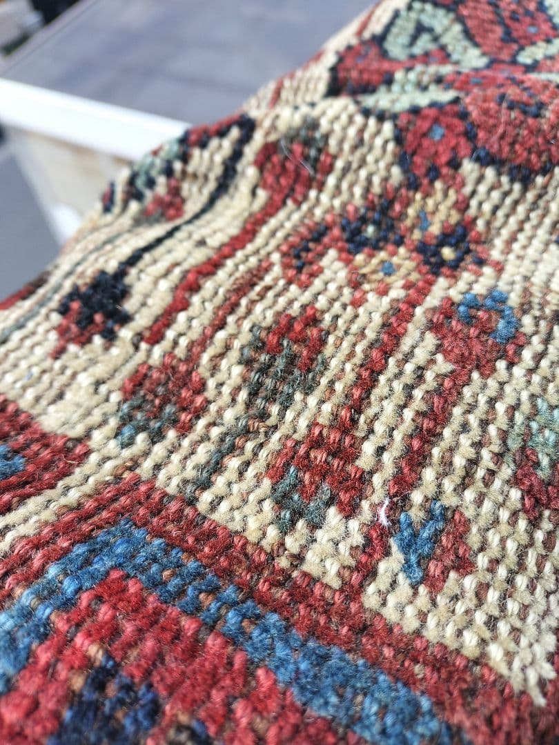 アンティークハムセ　カシュガイ　ラグ　トライバルラグ　絨毯