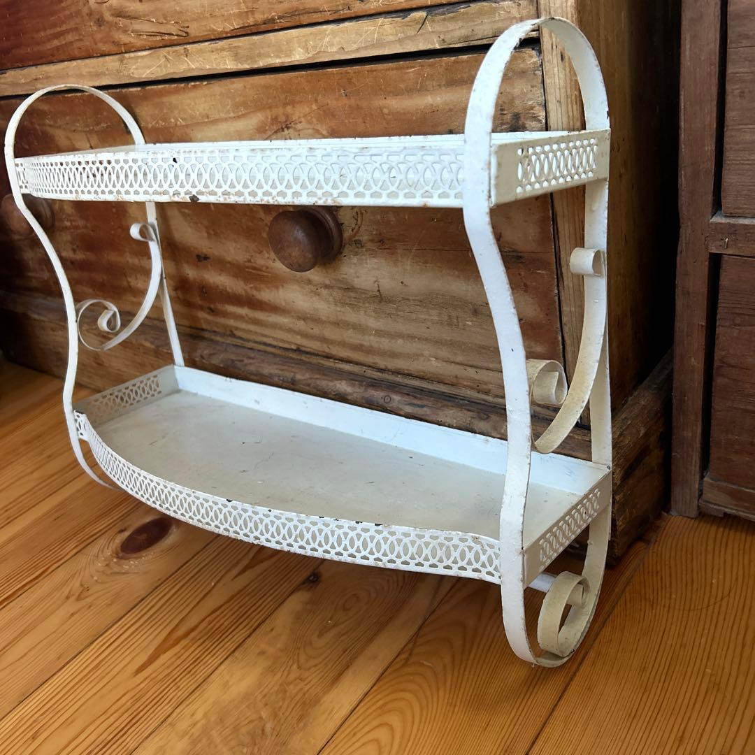 アンティーク　アイアンシェルフ