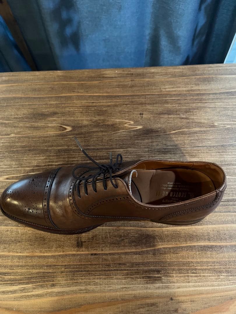 スコッチグレイン ウィングチップ ドレスシューズ