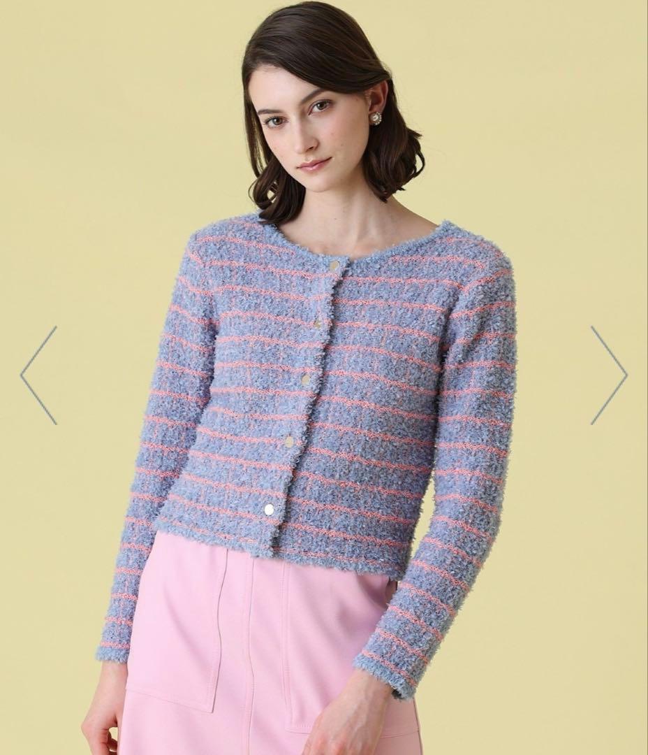 【未使用】完売品✨アナイ フロッシュ ツイード 2WAY カーディガン 金ボタン