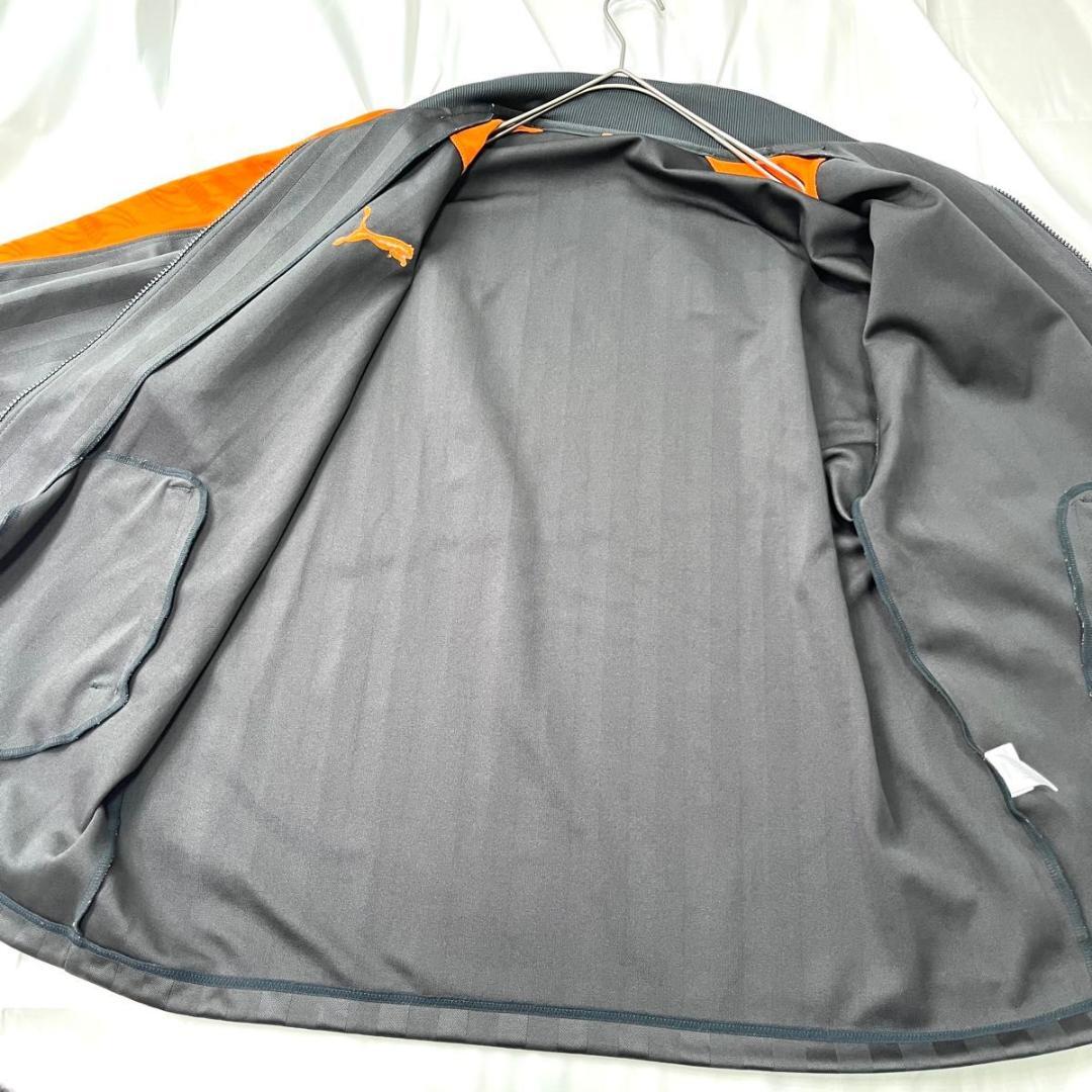 極美品 プーマ　ジャージ　セットアップ　ダークグレー　オレンジ　XL プージャー