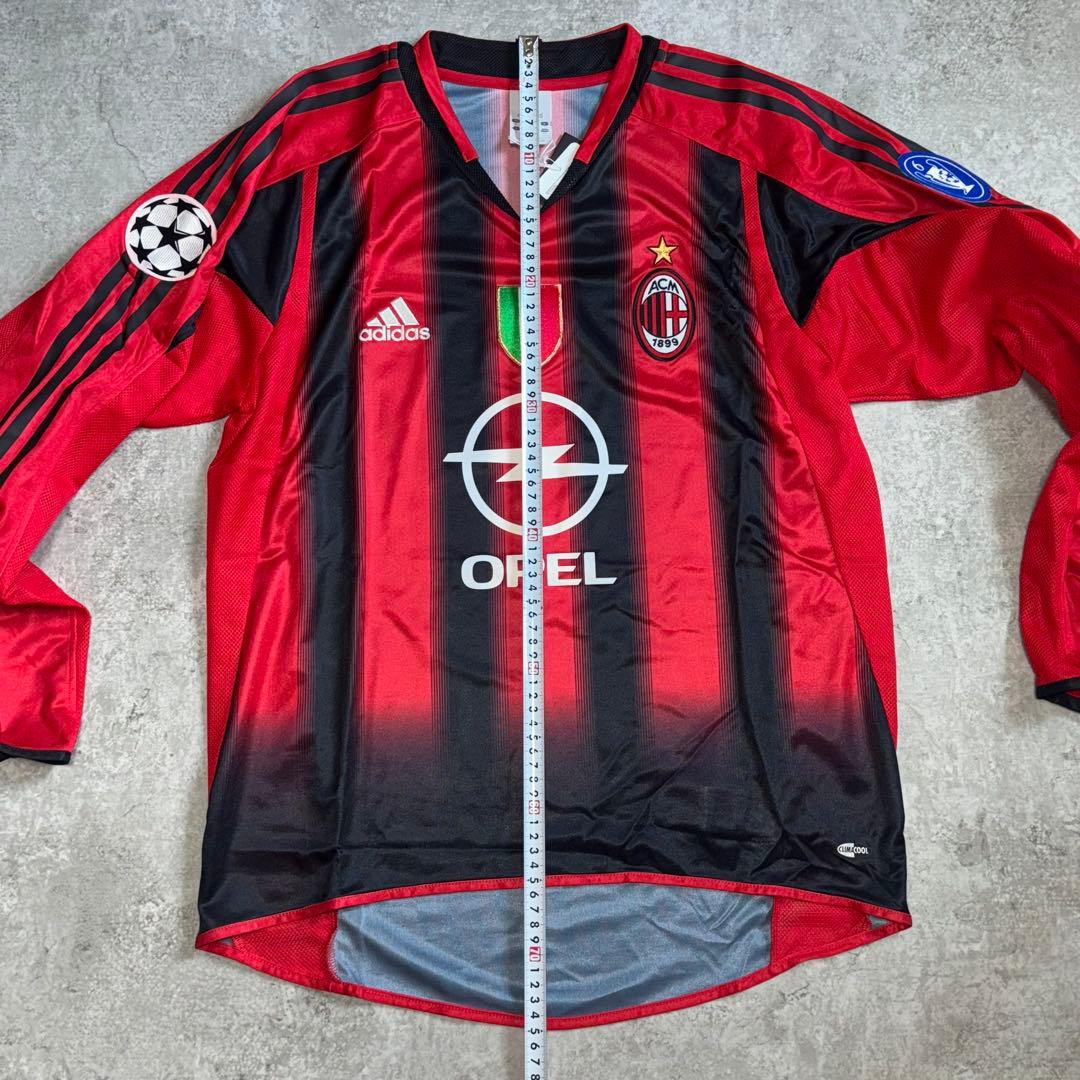 【新品タグ付】ACミラン 04/05 #22 カカ 長袖 ユニフォーム CL
