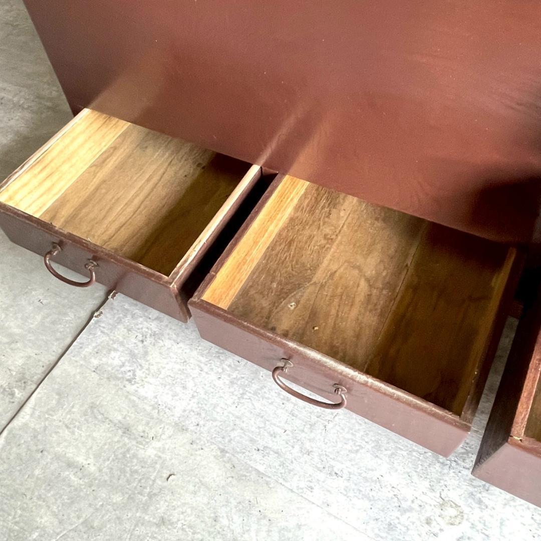 昭和レトロ 長火鉢 5杯 引き出し 古道具 アンティーク 灰など付属おまけ