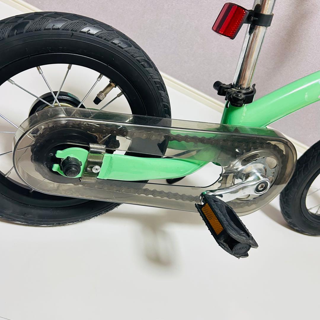 【ほぼ未使用】へんしんバイク2 エメラルドグリーン 緑 自転車 ストライダー