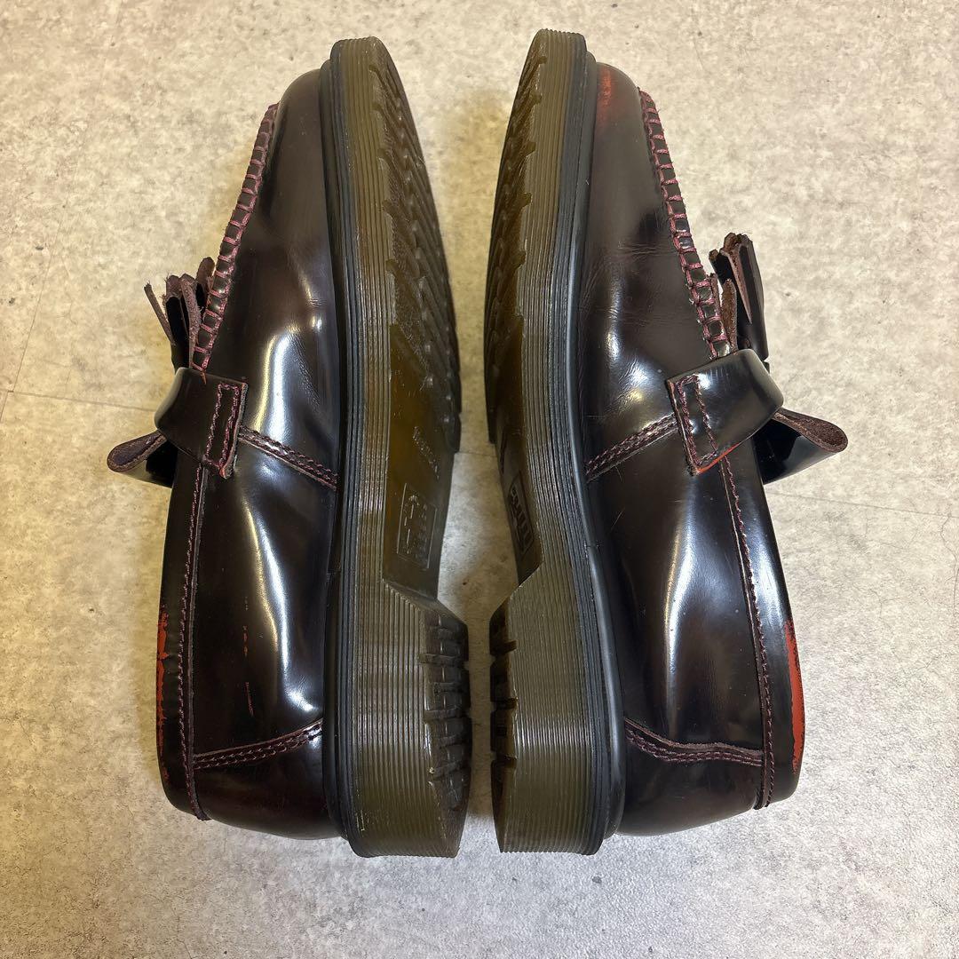 美品✨️ドクターマーチンADRIANタッセルローファー チェリーレッド UK5