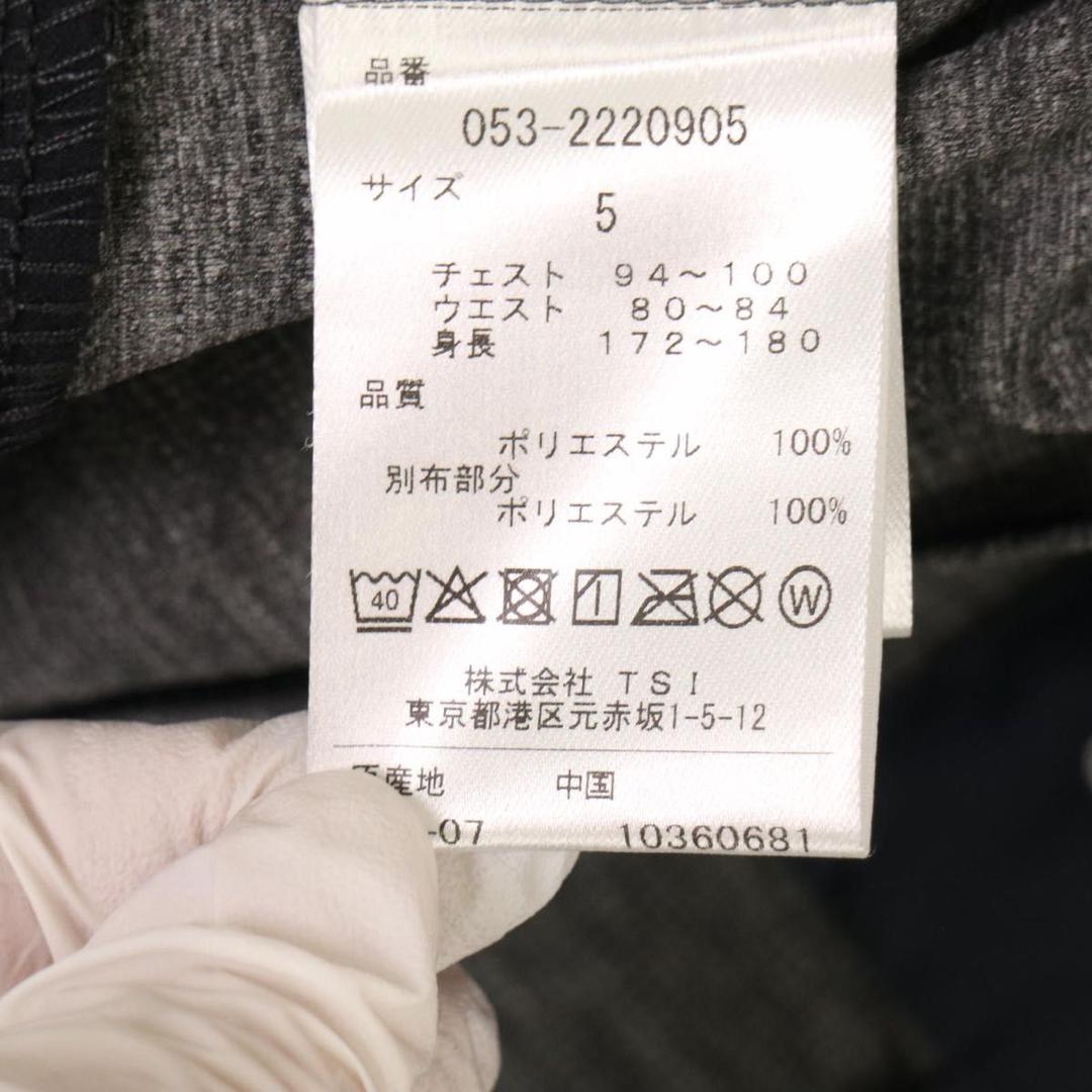 【新品、未使用】パーリーゲイツ　パーカー　メンズ　サイズ：５（Ｌ）　春、秋　グレ