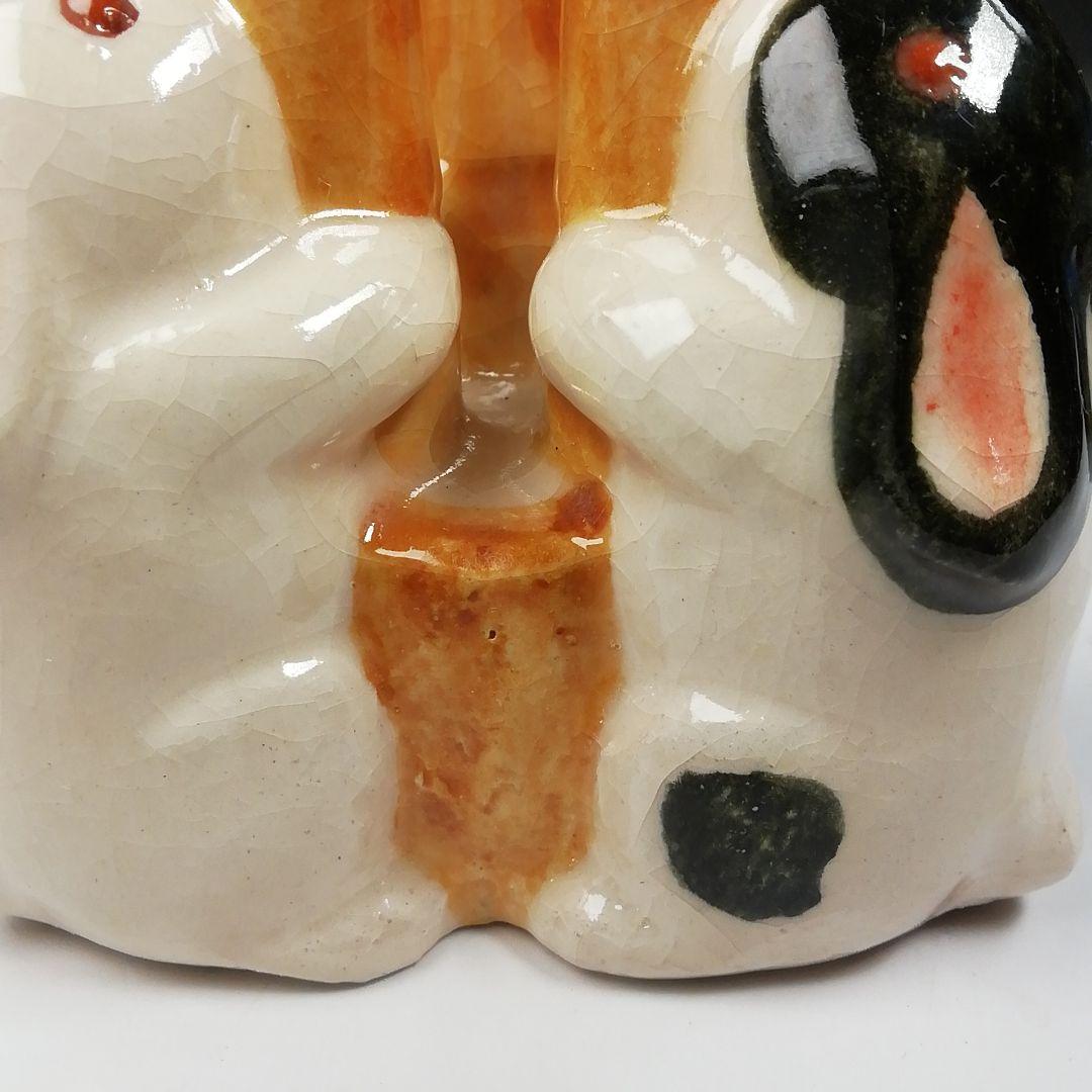 Ｔ７４９　蓋置　『三ツ兎　蓋置』『伊東桂楽 造』　共箱　茶道具