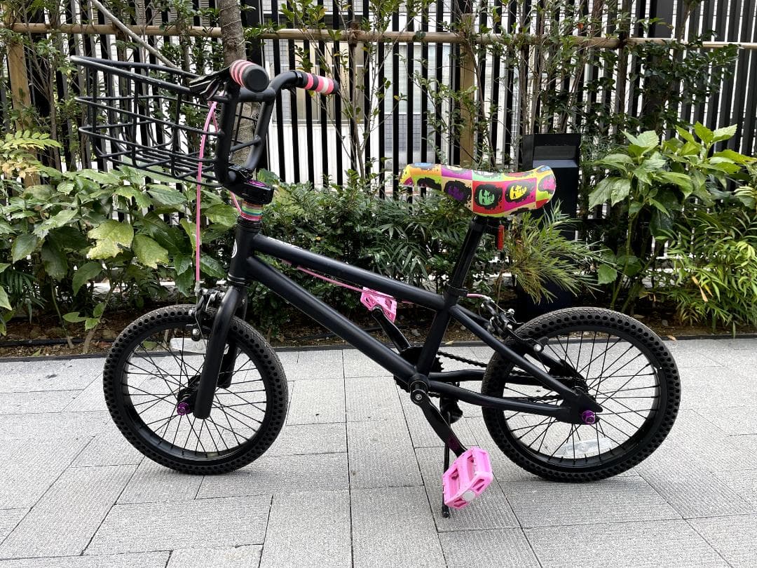 t*0様 子供用 パンクしない自転車 16インチ マットブラック