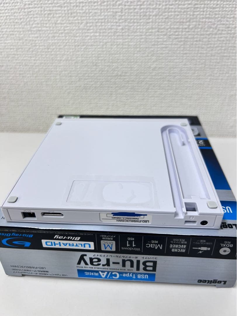 #DVD119ロジテック ブルーレイドライブ 外付けLBD-PWB6U3CSWH