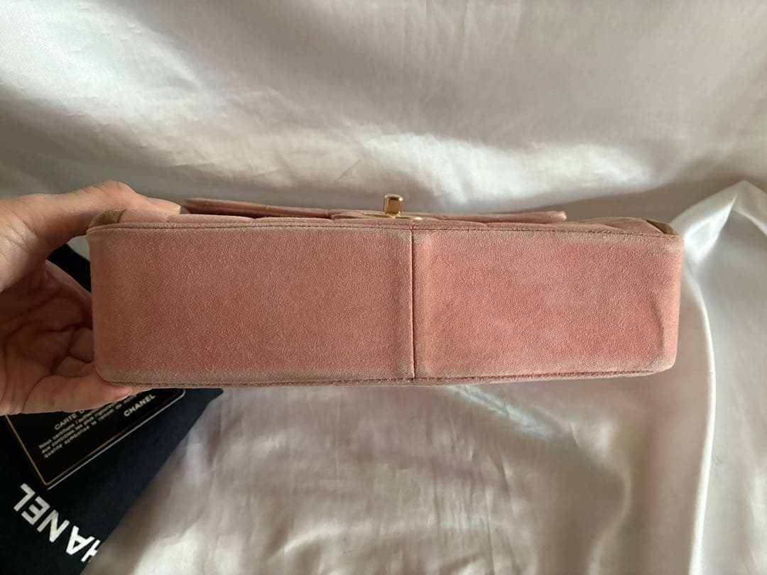 ローズマリー様♡CHANEL スエード　バイカラー　ハンドバッグ
