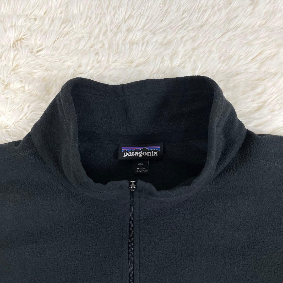 パタゴニア 26176 マイクロD ハーフジップフリース 3XL ブラック 黒