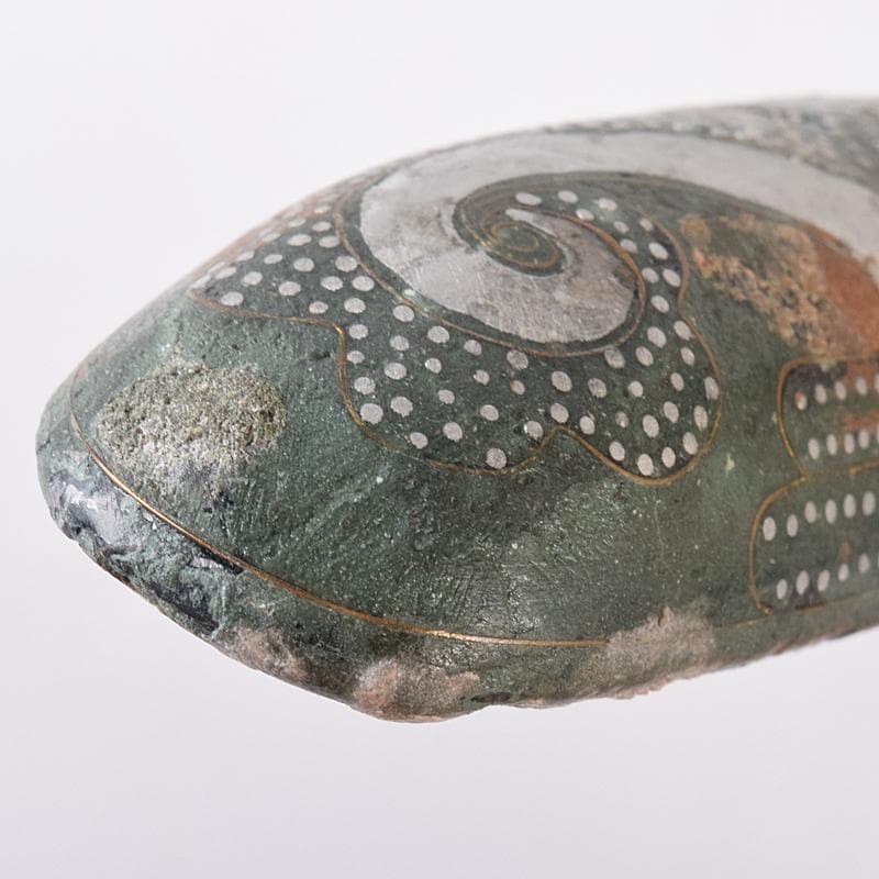 中国　古銅青銅　象嵌　帯鉤　筆架　M　R8093