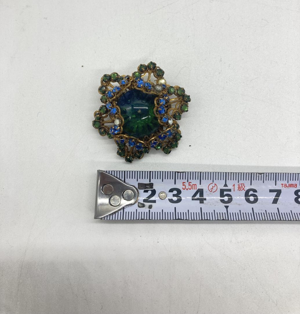 ▼MIRIAM HASKELL　ミリアムハスケル　ブローチ　ストーン