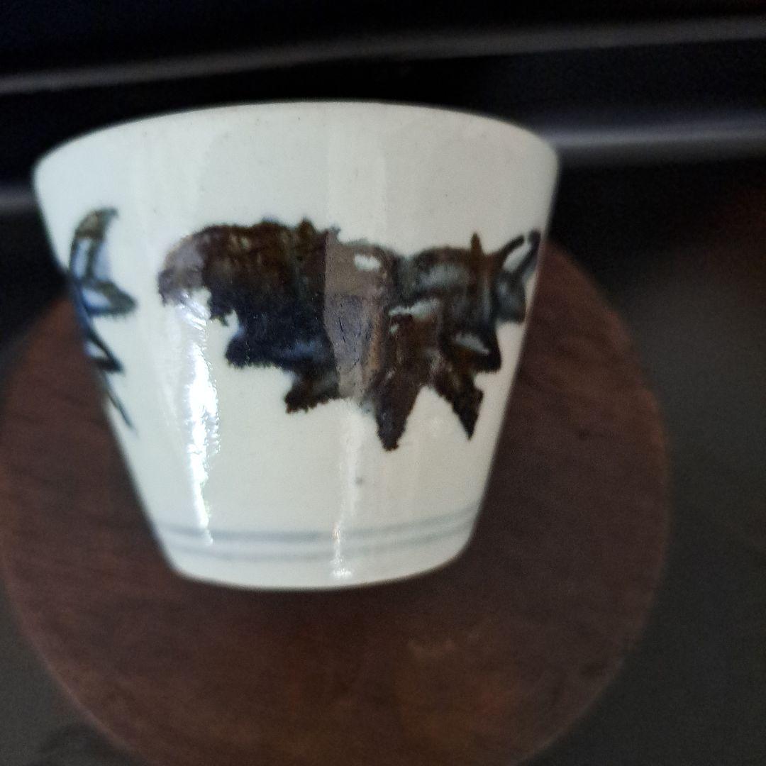 山芋初期芋版　芋版蕎麦猪口　極上品　超希少品　1680年以前