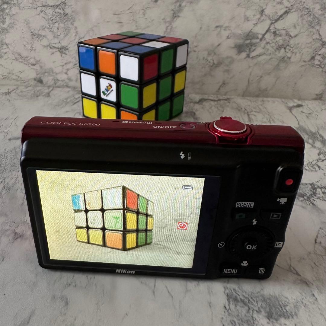 美品 Nikon COOLPIX S6200 レッド コンパクトデジタルカメラ