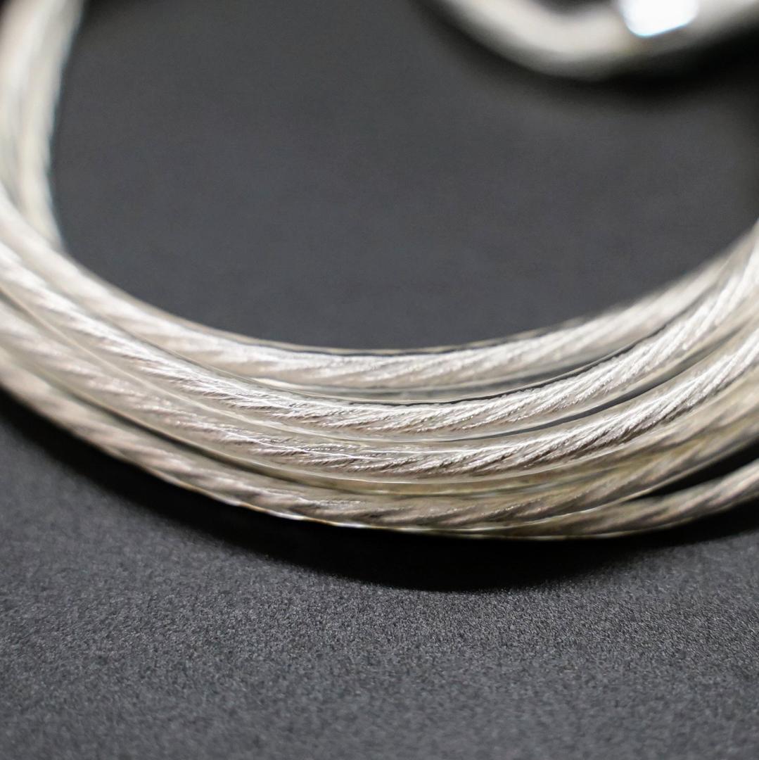 ついに7N 超冷凍製単結晶銅銀メッキ最高スペックリケーブルIE900/2.5mm