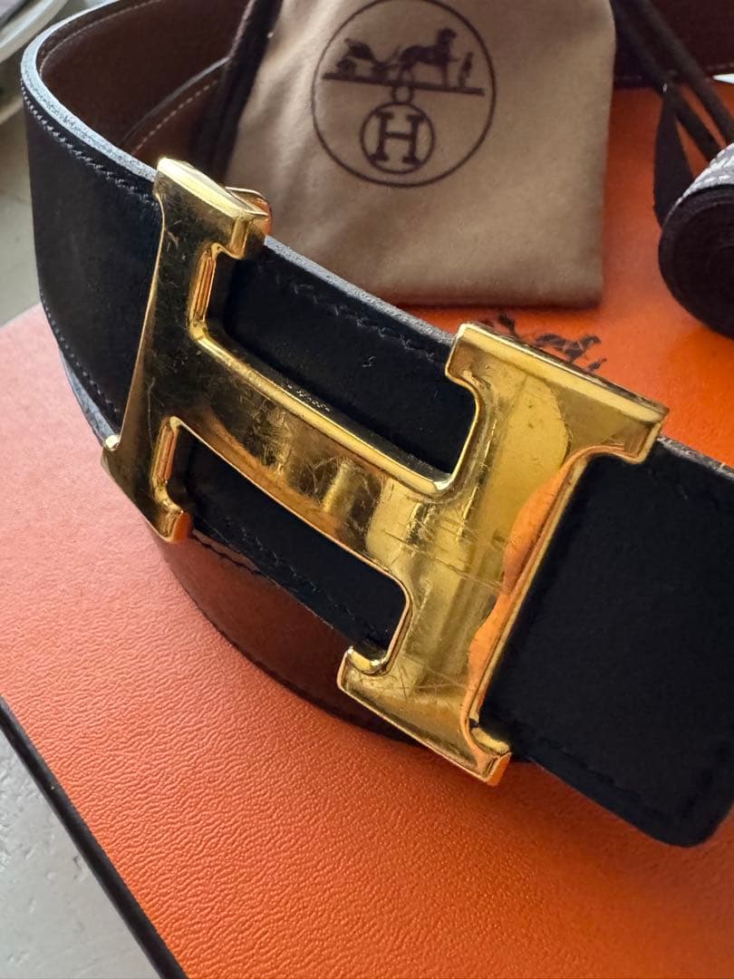 エルメス HERMES コンスタンス　Hバックル リバーシブル ベルト
