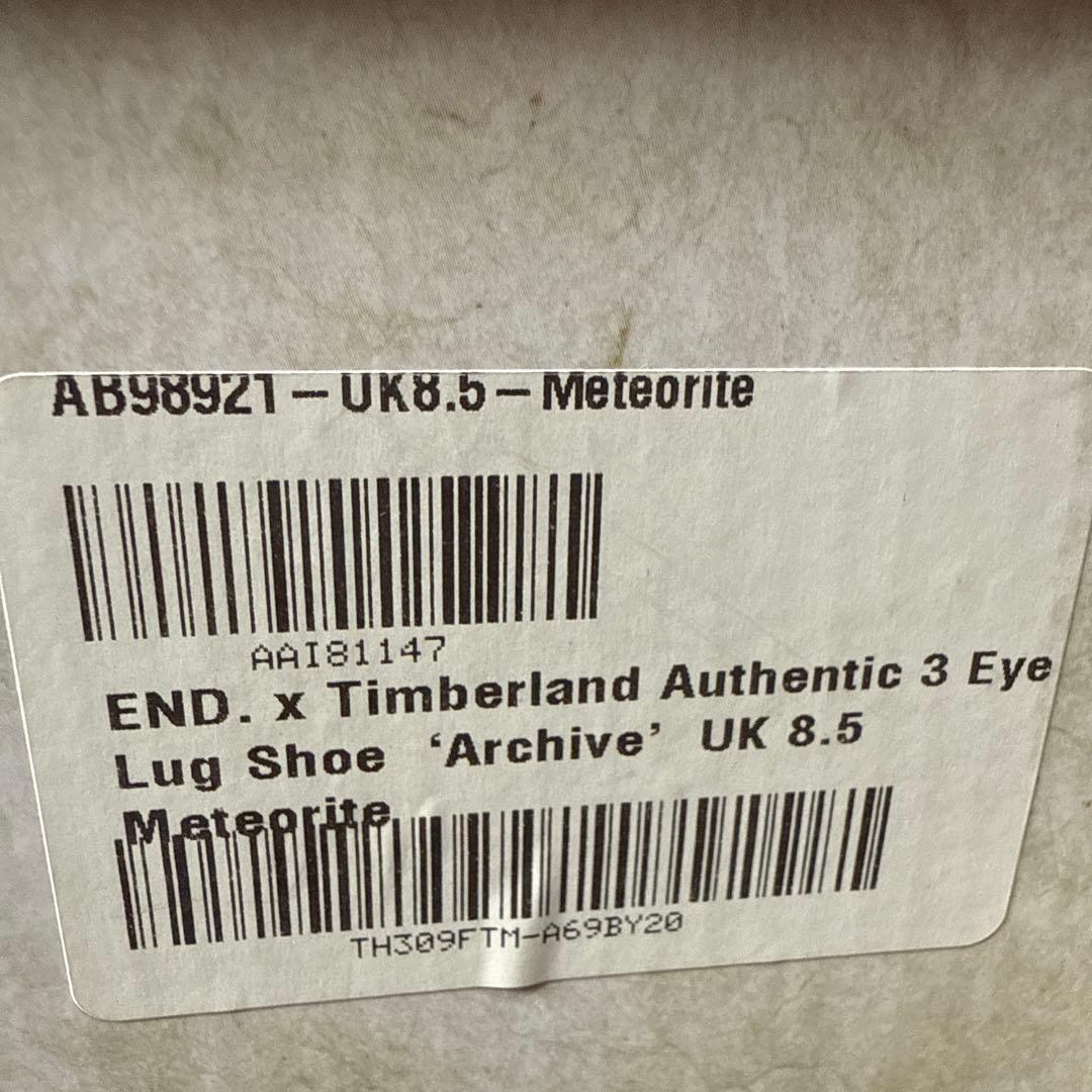 靴 END. TIMBERLAND AUTHENTIC 3 EYE LUG SHOE