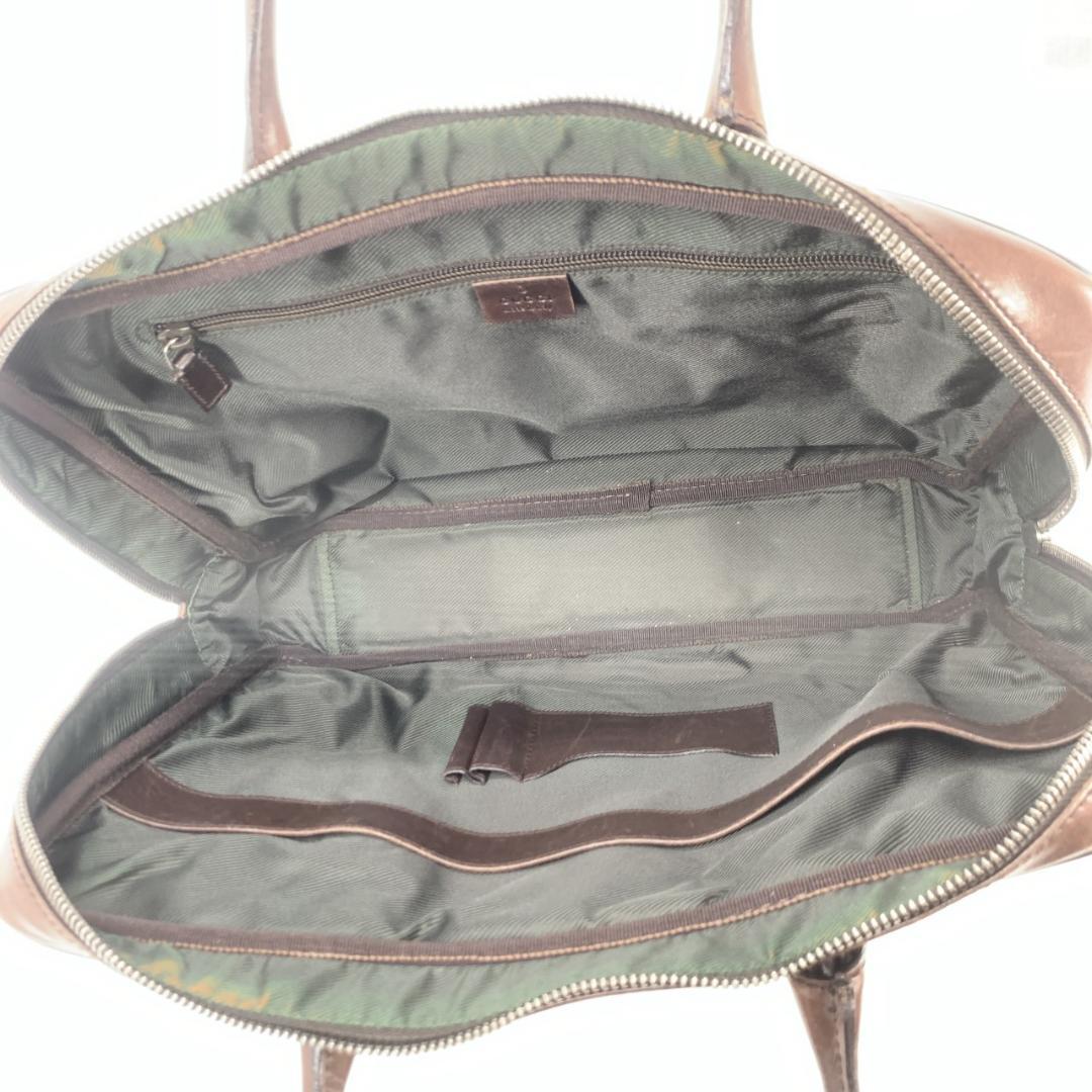 グッチ GGスプリーム GG柄 ビジネスバッグ ブリーフケース PVC ベージュ