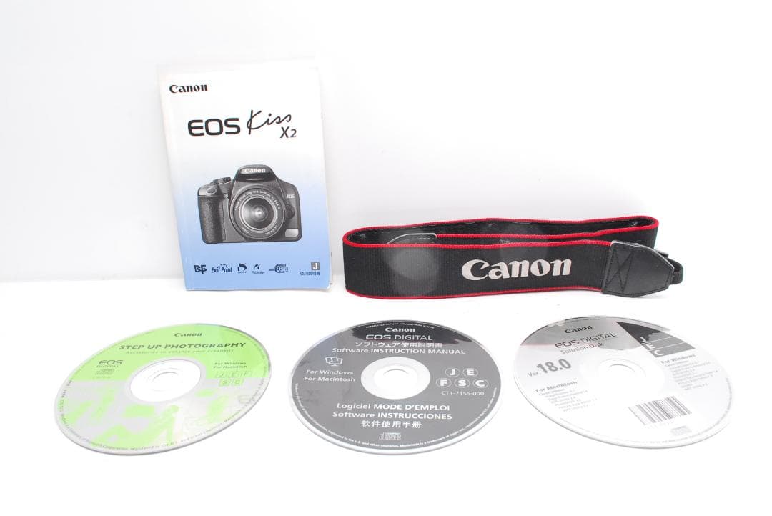 箱・取説付の安心一眼レフデビューセット　Canon Kiss X2　ライブビュー