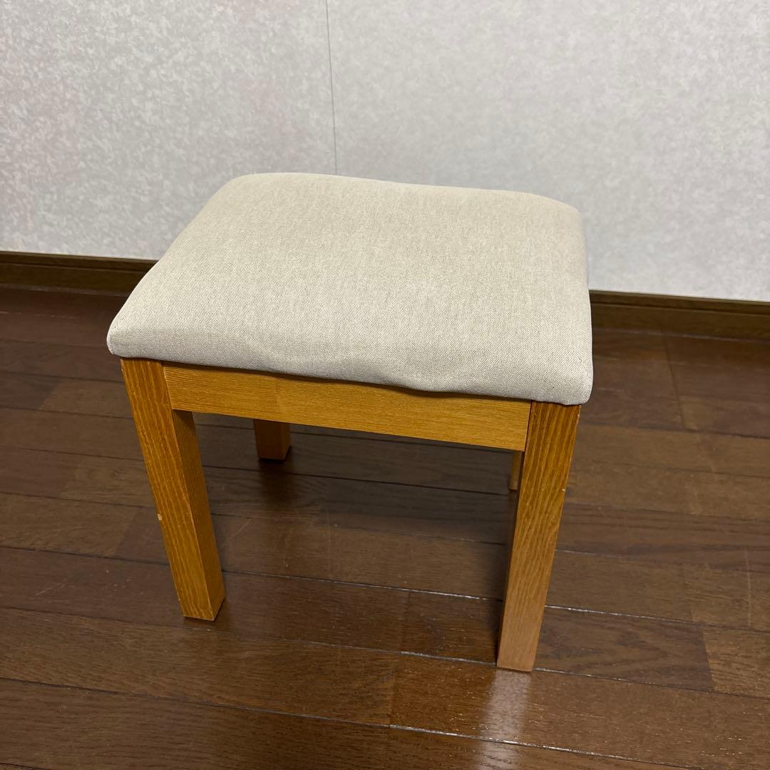 【美品】無印良品 ドレッサー スツール セット