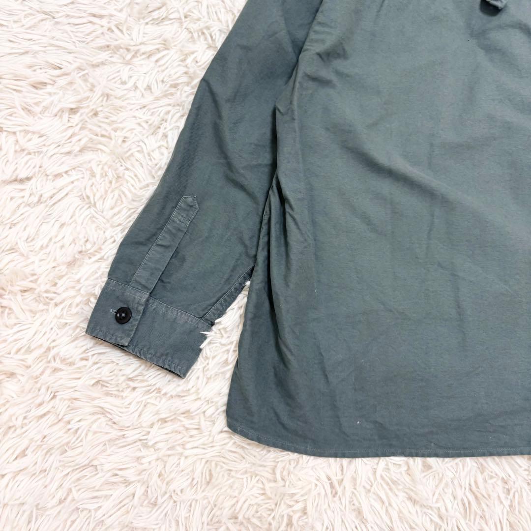 マーガレットハウエル MHL. バンドカラーシャツ ミッドグレー Ⅱ