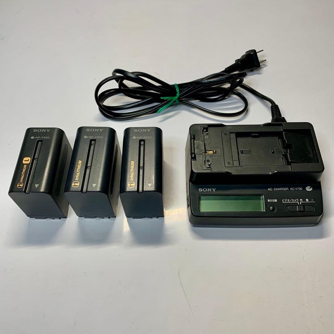 （ジャンク）SONY 3CCD 業務用ビデオカメラレコーダーDCRーVX9000