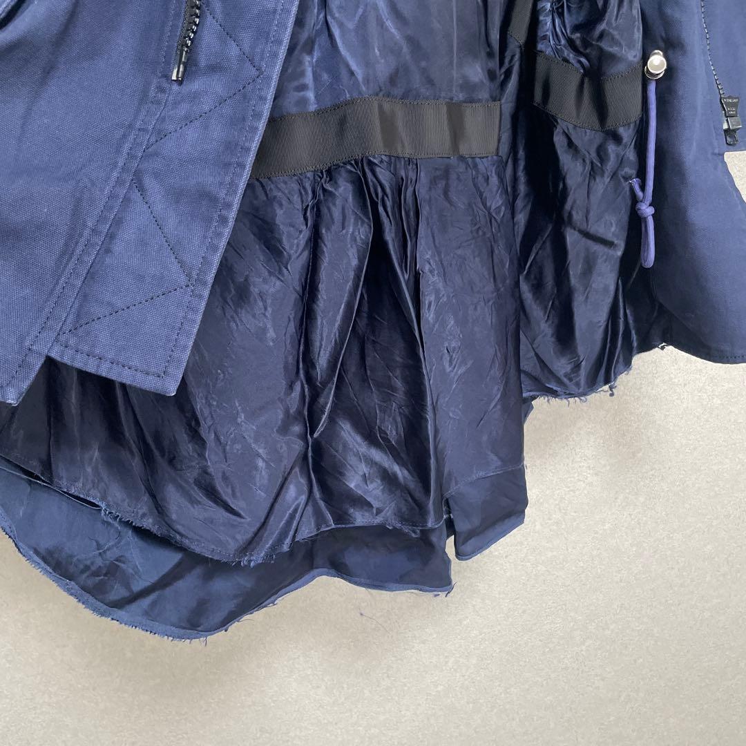 sacai ドッキングコート N-3B スタジャン ma-1 アシメ