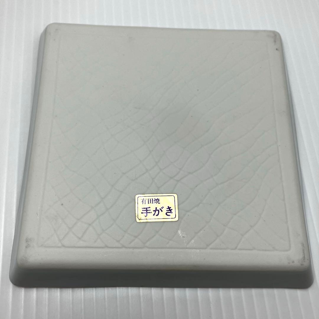 未使用 高級 有田焼 急須 器 湯呑み 四角皿 小皿 手書き 金 梅 セット