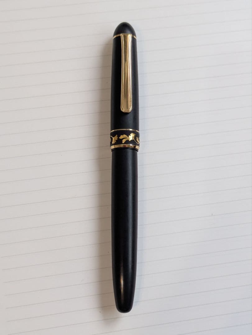 プラチナ万年筆　肥後象嵌　サクラ　中字　14k