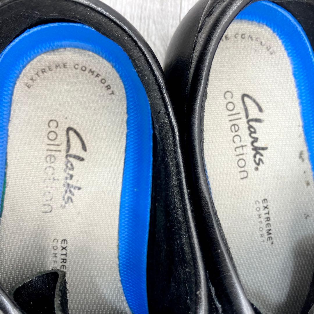 631【未使用級/極美品】Clarksワラビー 黒　レザー　UK7G（US8）