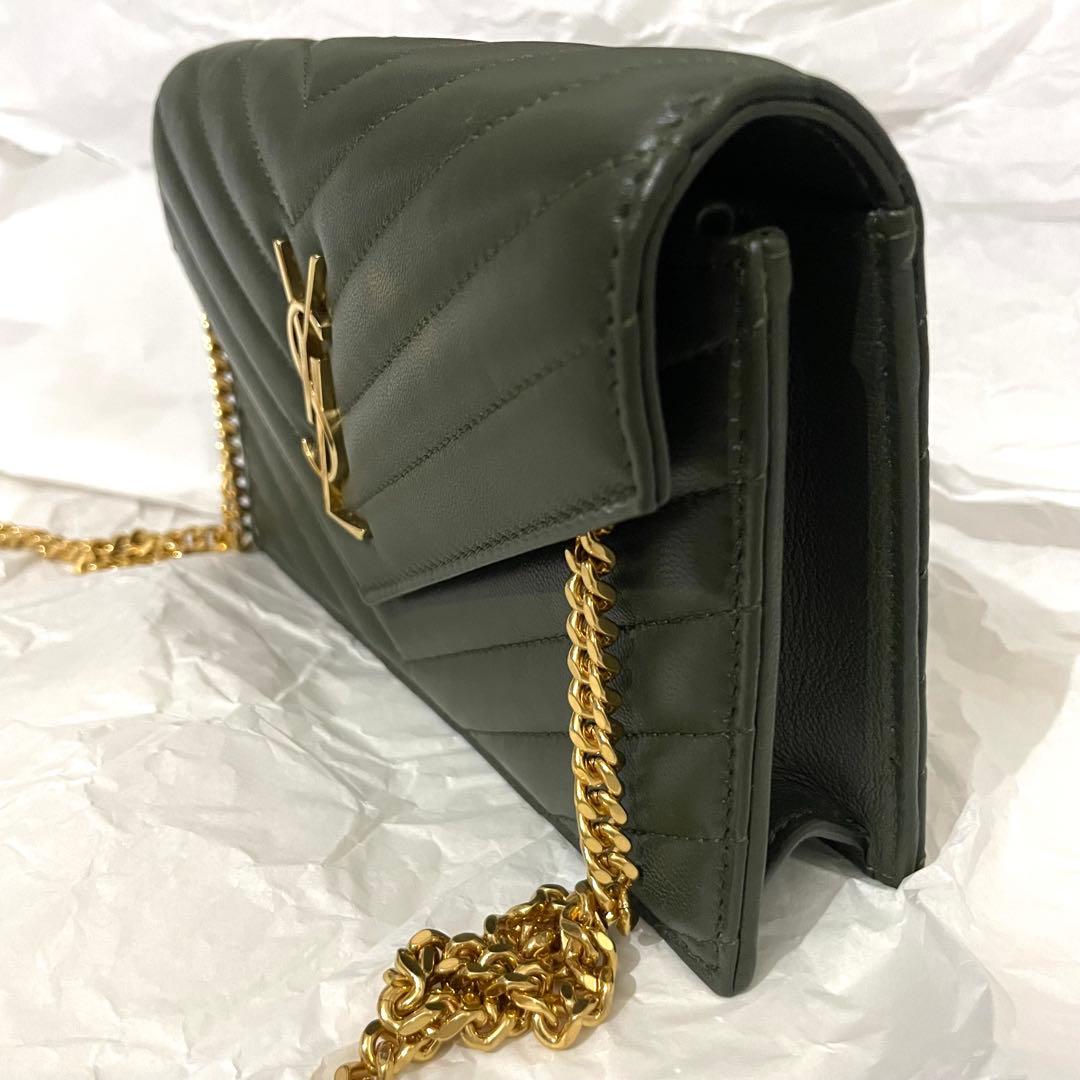 サンローラン カサンドラ エンベロープ　ラムスキン　ショルダーバッグ