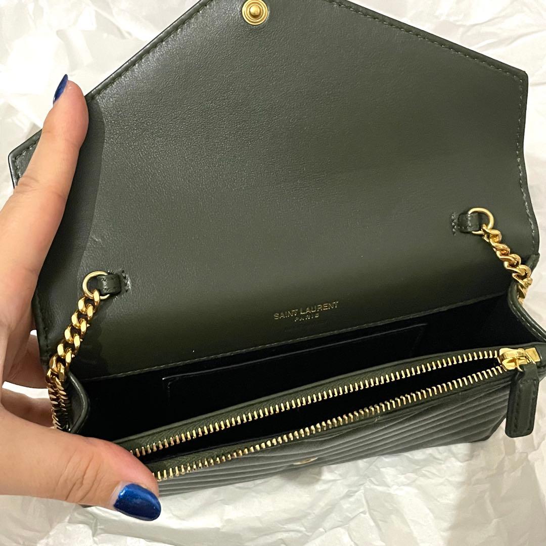 サンローラン カサンドラ エンベロープ　ラムスキン　ショルダーバッグ