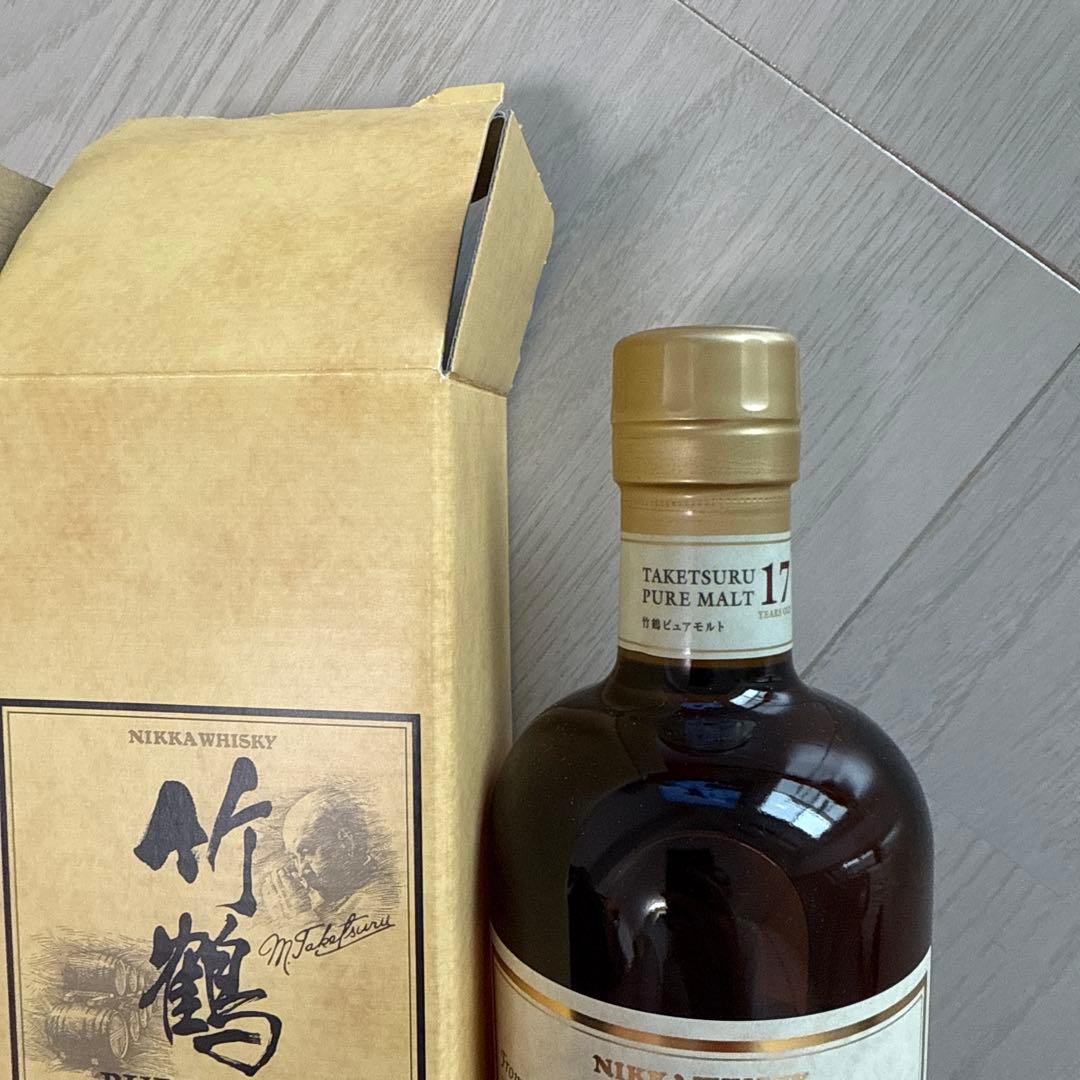 竹鶴 PURE MALT 17年 新品　箱付　ニッカウイスキー　700mm