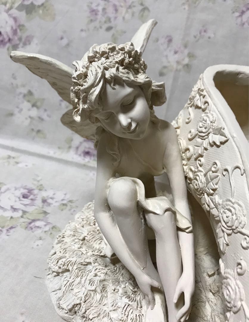 お値下げ‼️妖精　薔薇のパンプスとフラワーフェアリー