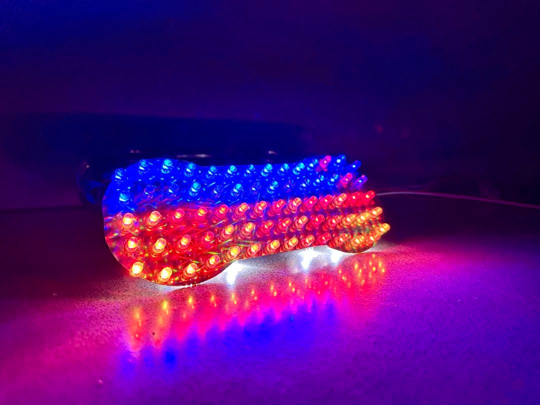 GT380／サンパチ 2灯式☆RGB流星テールランプLEDユニット☆