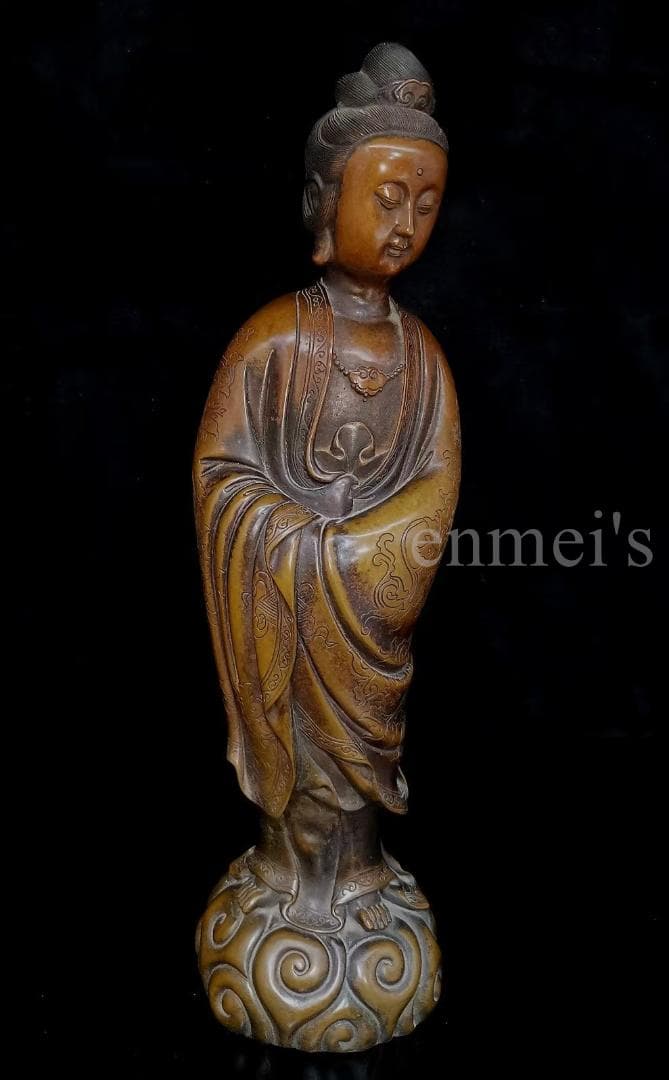 珍藏真紫銅美女像（工芸品・コレクター向け） 風水・吉祥物・ 美術品・インテリア