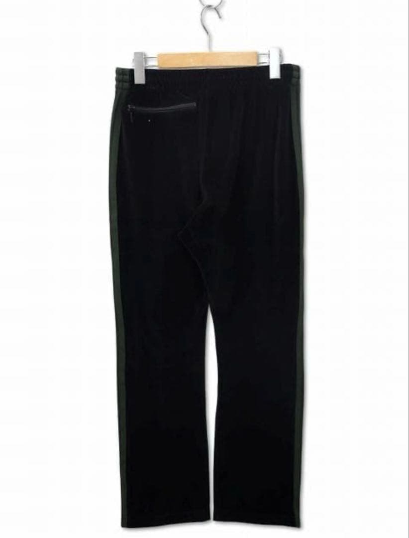 Needles PU280 コットンポリ ベロア ナロー トラックパンツ S