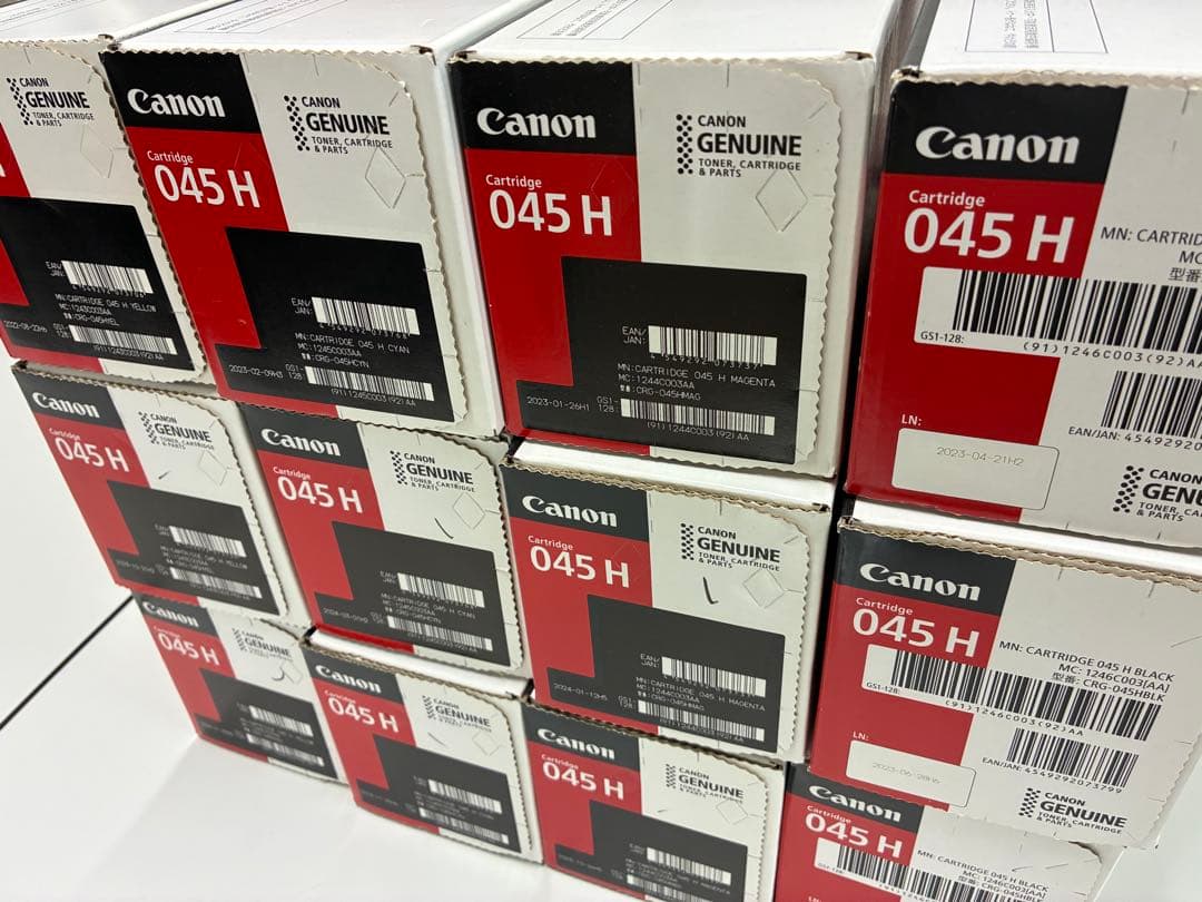 [未使用品] Canon 045 H トナーカートリッジ 4色 x 3セット