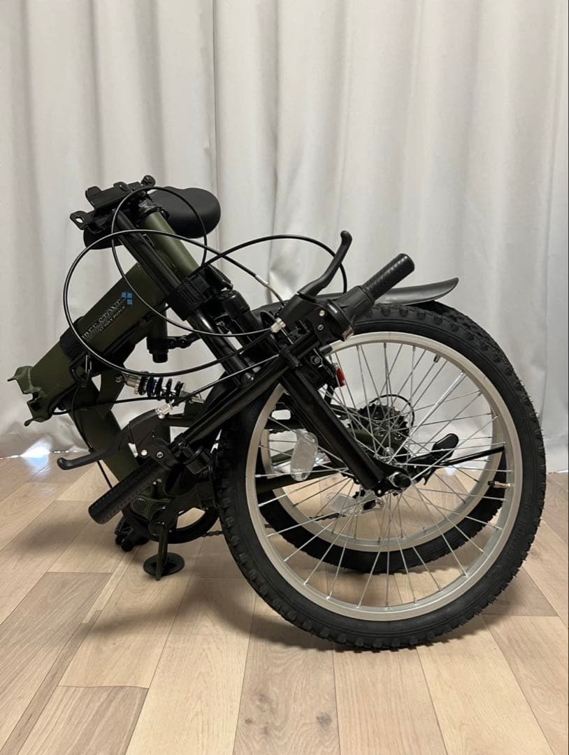 THREE STONE 折りたたみ自転車 オリーブグリーン