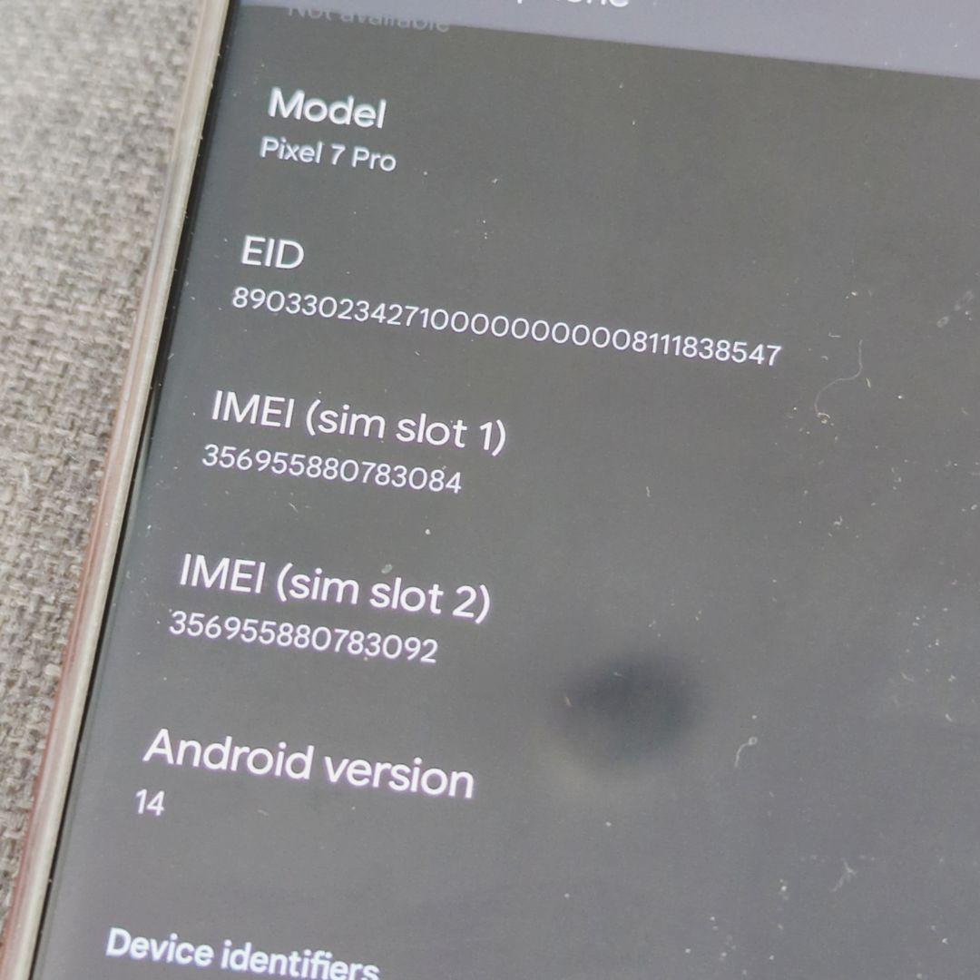 ◆Google Pixel 7 pro 128GB SIMロック解除済 黒