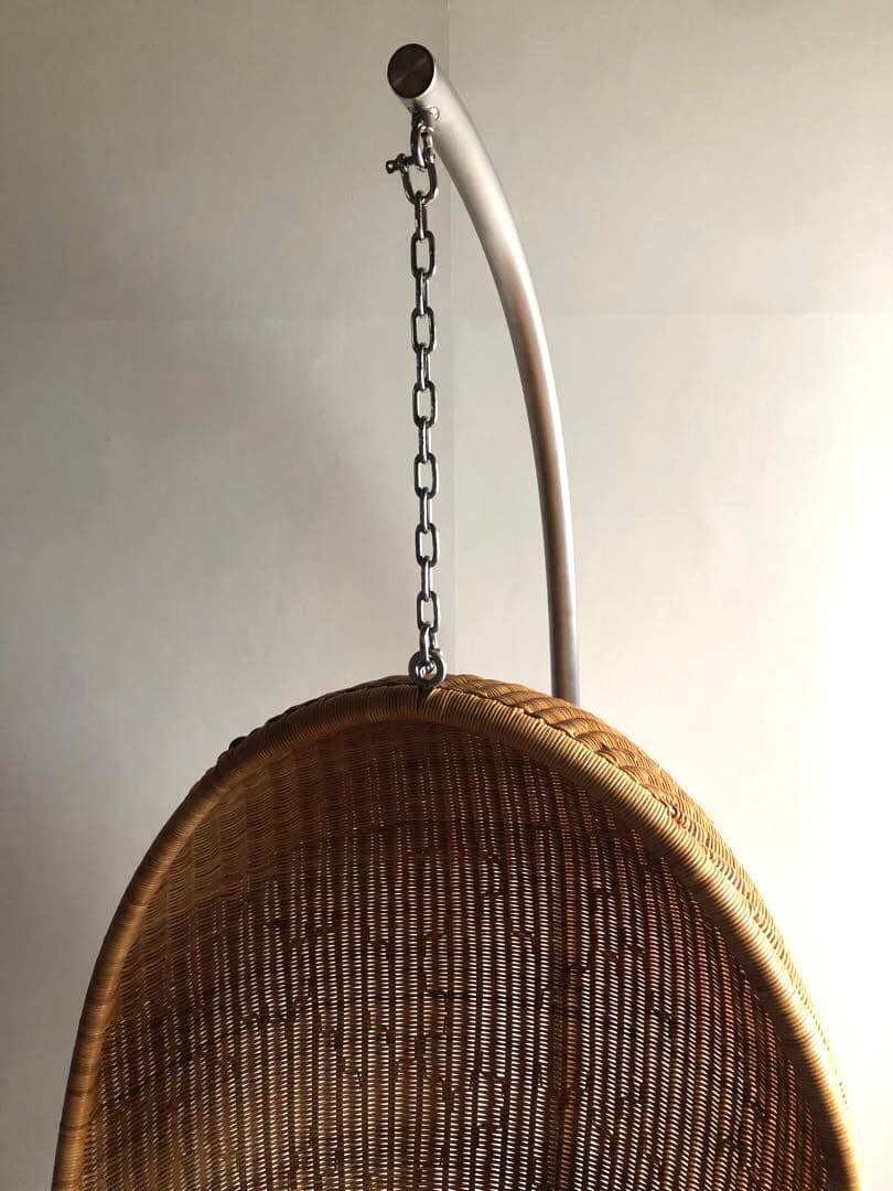 名作 ヤマカワラタン製 ナナディッツェル ハンギングエッグチェア 北欧 デザイン