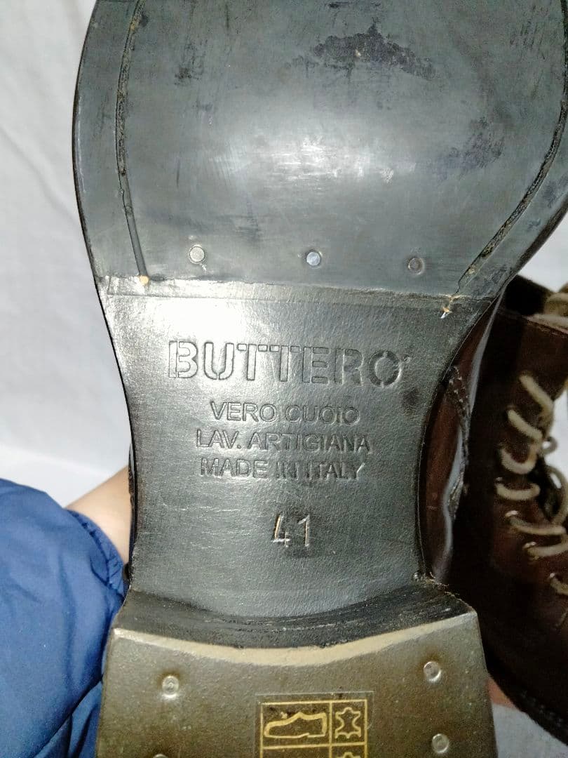 未使用 BUTTERO ブッテロ 7ホール レザー ブーツ B2904 41
