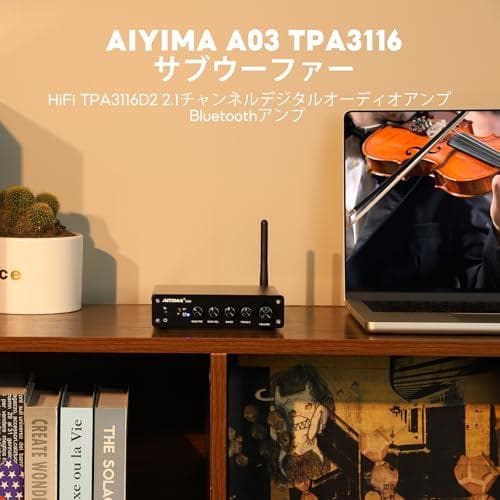 AAIYIMA A03 TPA3116サブウーファーアンプ QCC304X Bl