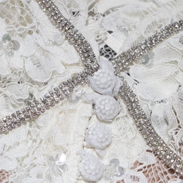 C*Y様 セルフポートレイト ワンピース レース クリーム UK8 未使用 結婚