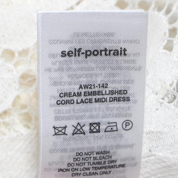 C*Y様 セルフポートレイト ワンピース レース クリーム UK8 未使用 結婚